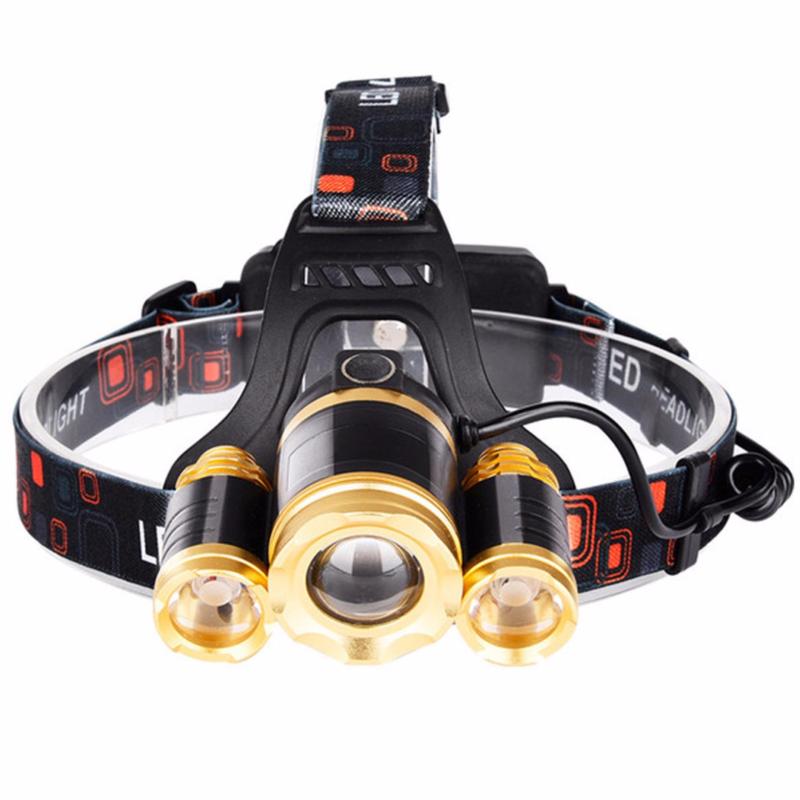 Bảng giá Mua Đèn pin đội đầu 3 bóng E65 có ZOOM dùng 2 pin 18650