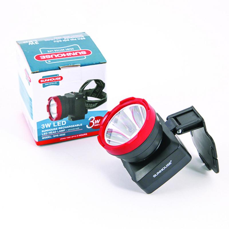 Bảng giá Đèn pin đội đầu Sunhouse SHE5012 cỡ nhỏ(Đen)