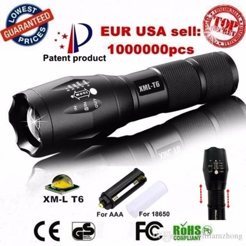 Bảng giá Den pin sieu nho - Đèn pin siêu sáng Quân sự MỸ ST6 - Tặng sạc + Pin + Hộp đựng đèn.