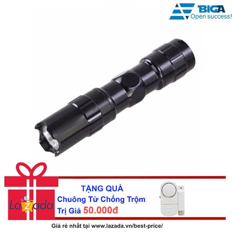 Bảng giá Mua Đèn Pin Siêu Sáng 3W US04184(Đen)(Box Trắng) + Tặng Chuông Từ Chống Trộm