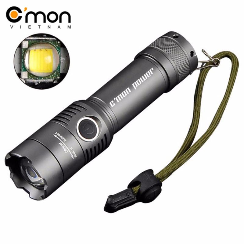 Bảng giá Mua Đèn pin siêu sáng CMON SECURITY XML-T6 LED 10W 2000lm chiếu xa
500m (xám)