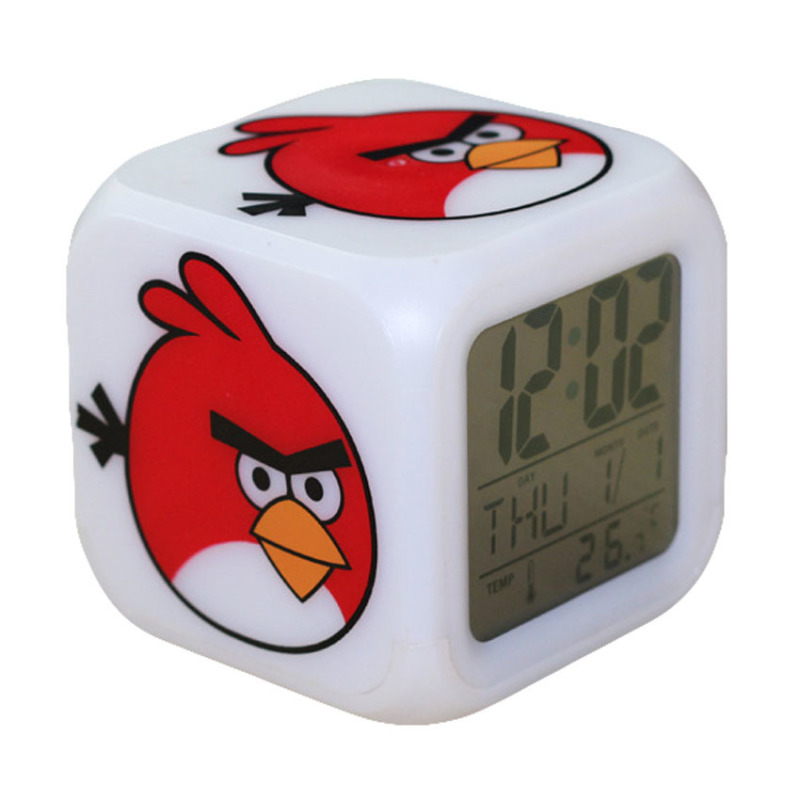 Nơi bán Đồng hồ báo thức 7 màu Angry Bird