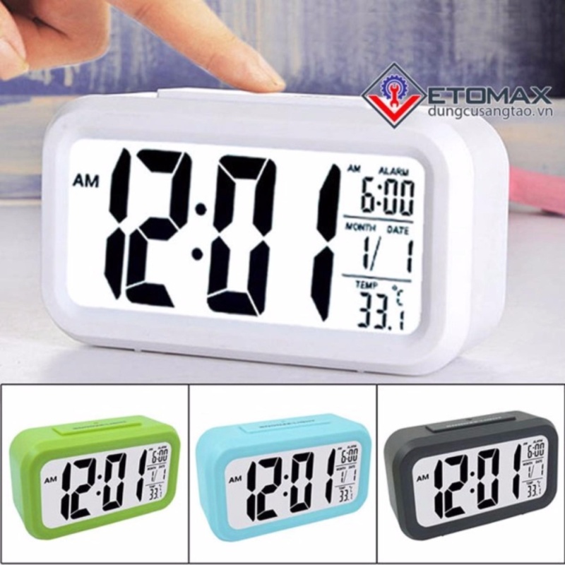 Nơi bán Đồng hồ báo thức cảm biến phát sáng trong đêm