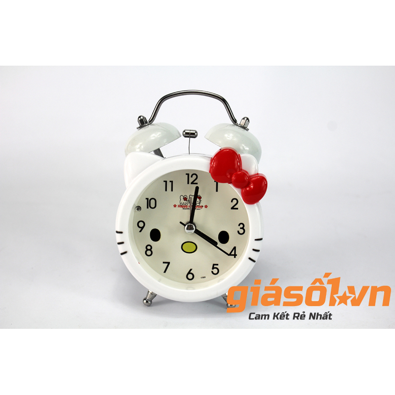 Nơi bán Đồng hồ báo thức để bàn Hello Kitty SS-17036 (Trắng Đỏ)