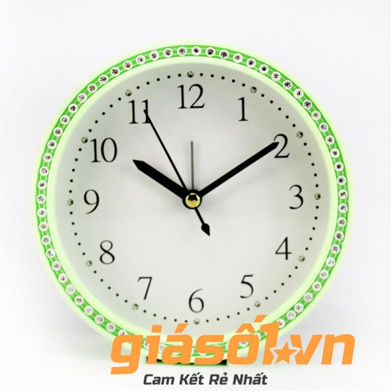 Nơi bán Đồng hồ báo thức King Time đính đá - US003 (Xanh)