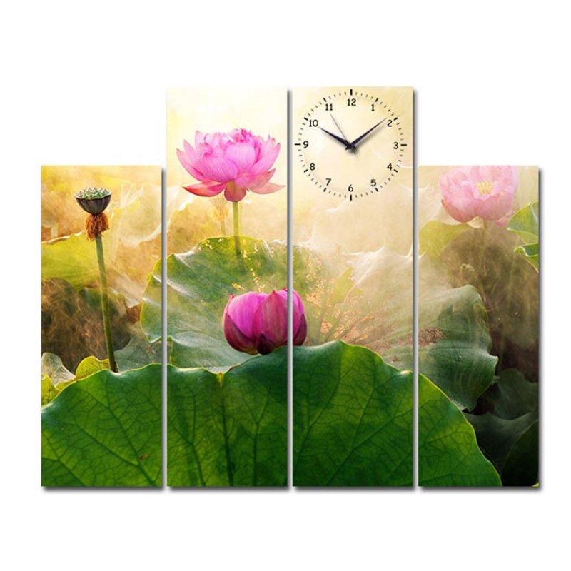 Nơi bán Đồng hồ tranh Sen hồng ngát hương Suemall HL140702