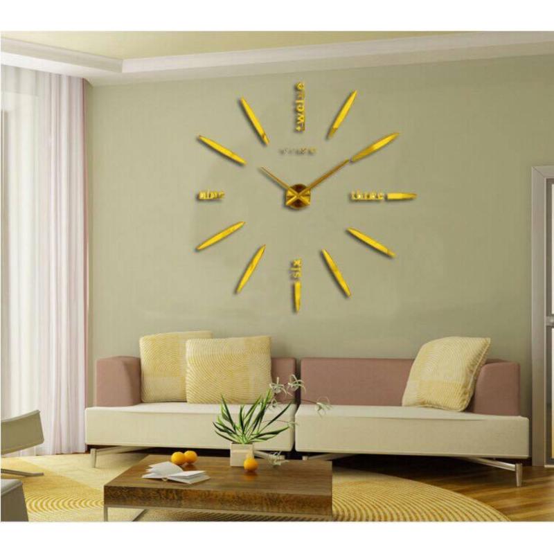 Đồng hồ treo tường Cao cấp đường kính tới 120cm, bảo hành 12 tháng DCR-02 (Vàng) bán chạy