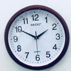 Đồng hồ treo tường hình tròn Vati F62 (đen)- thiết kế đơn giản độ bền cực cao bán chạy