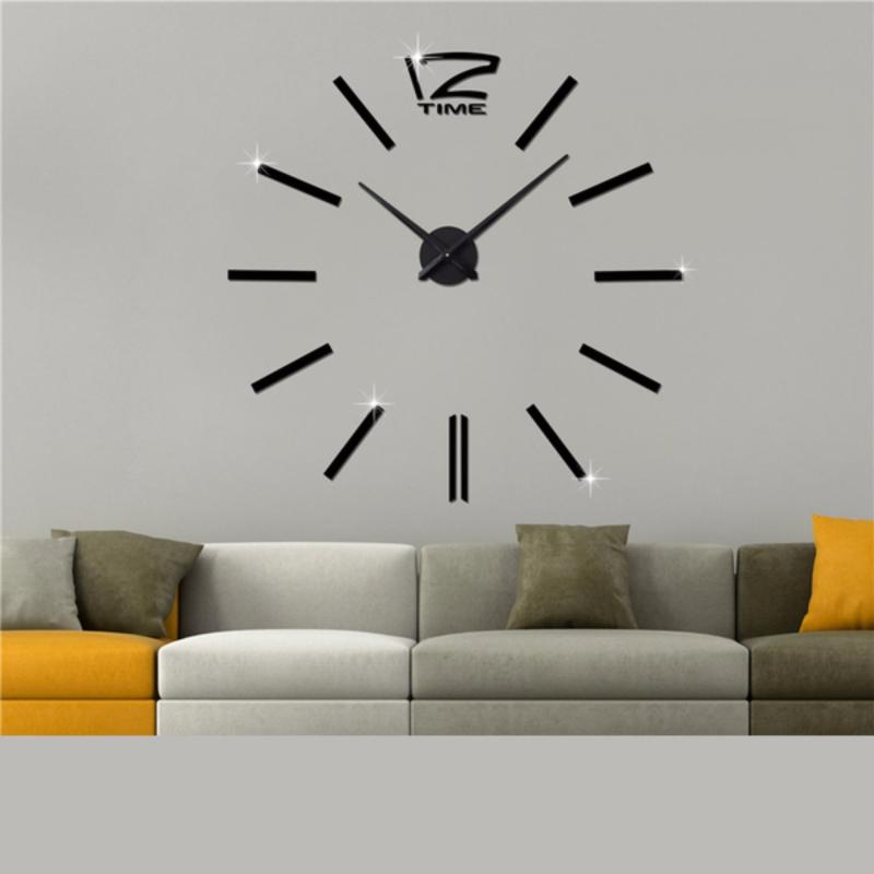 Nơi bán Đồng hồ treo tường khổ lớn Diy Clock (màu đen)