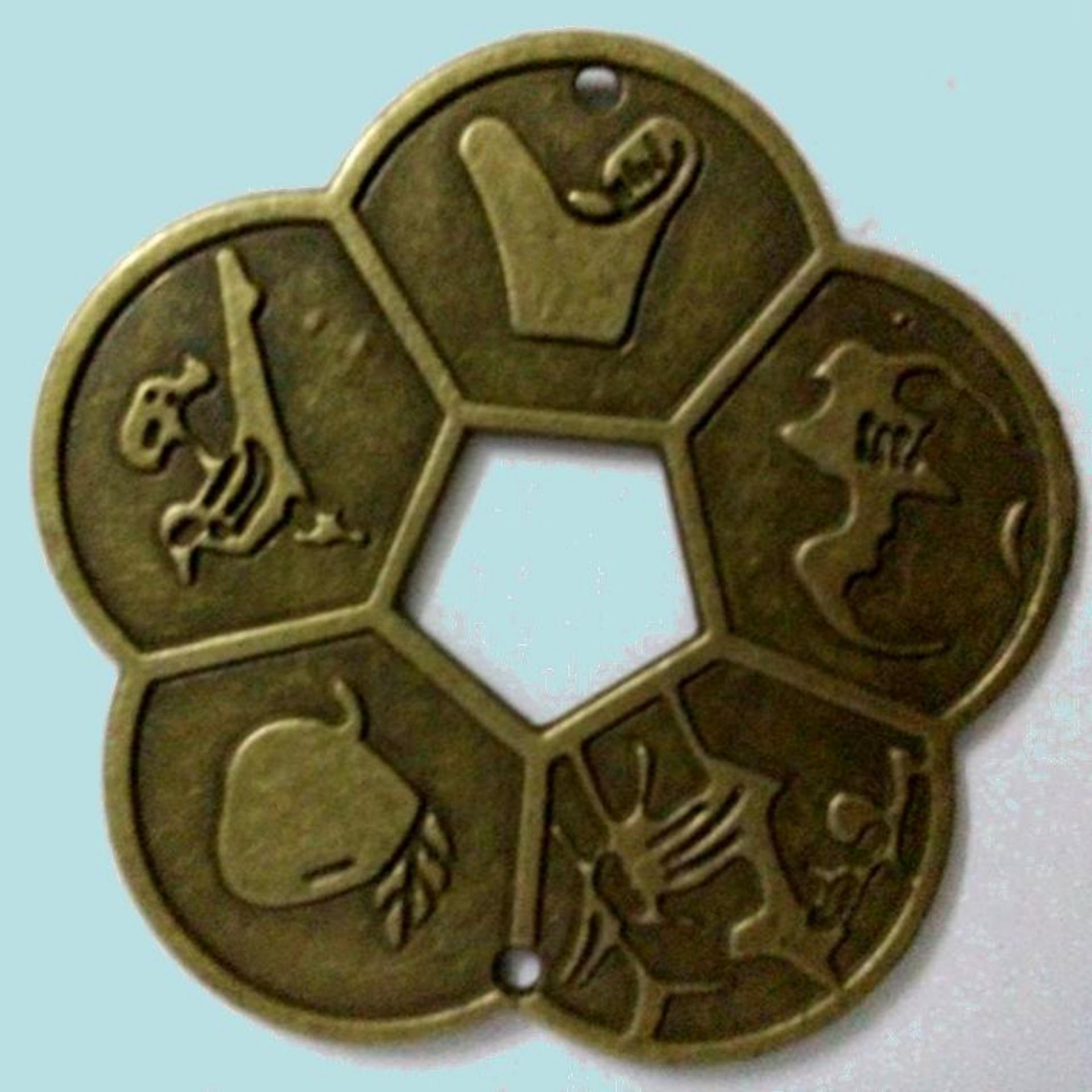 Đồng tiền hoa mai(Đồ đồng, phong thủy)
