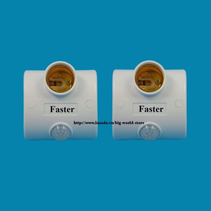 Bảng giá Mua Đui đèn cảm ứng hồng ngoại Faster 2 chiếc (Trắng)