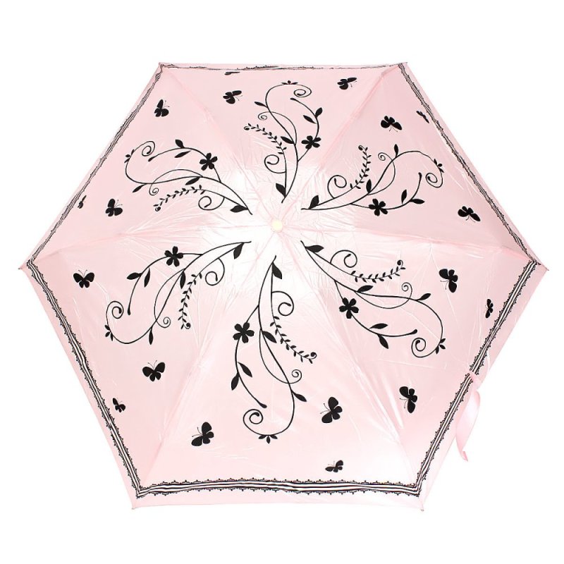 Five Star Store Fashion Women Portable 3-Folding Perfume Bottles Vase Anti-UV Sun Rain Umbrella blackberry New - intl