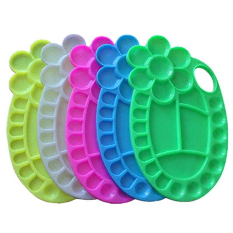 Mua Flower shape Plastic Manicure Palette Artist Art Paint Tray Watercolor palette - intl
