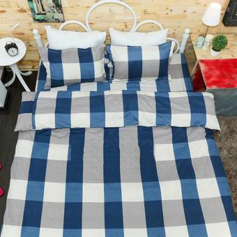 Ga Chun + 2 Vỏ Gối Kẻ 4 ô 1,6x2m April 2018 - 2 Ga chun + 2 vỏ gối kẻ 4 ô 1,6x2m - 2