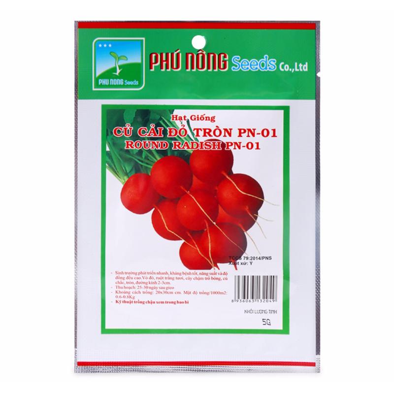 Hạt giống củ cải đỏ tròn Phú Nông Seeds PN-01 gói 5g