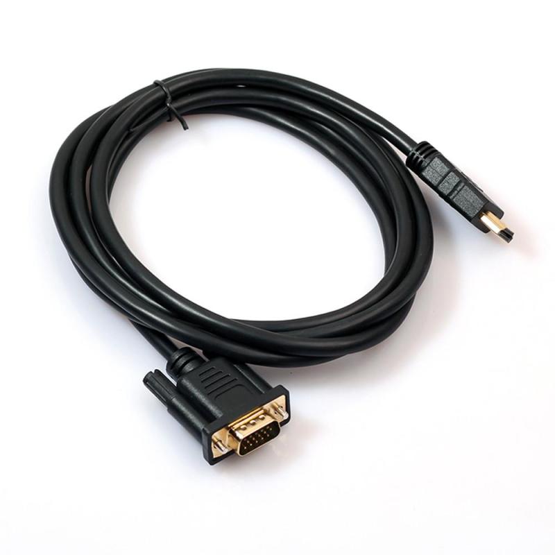 Bảng giá Mua HDMI to VGA PC to TV cable HD conversion line Connector Cable 6ft/1.8M - intl
