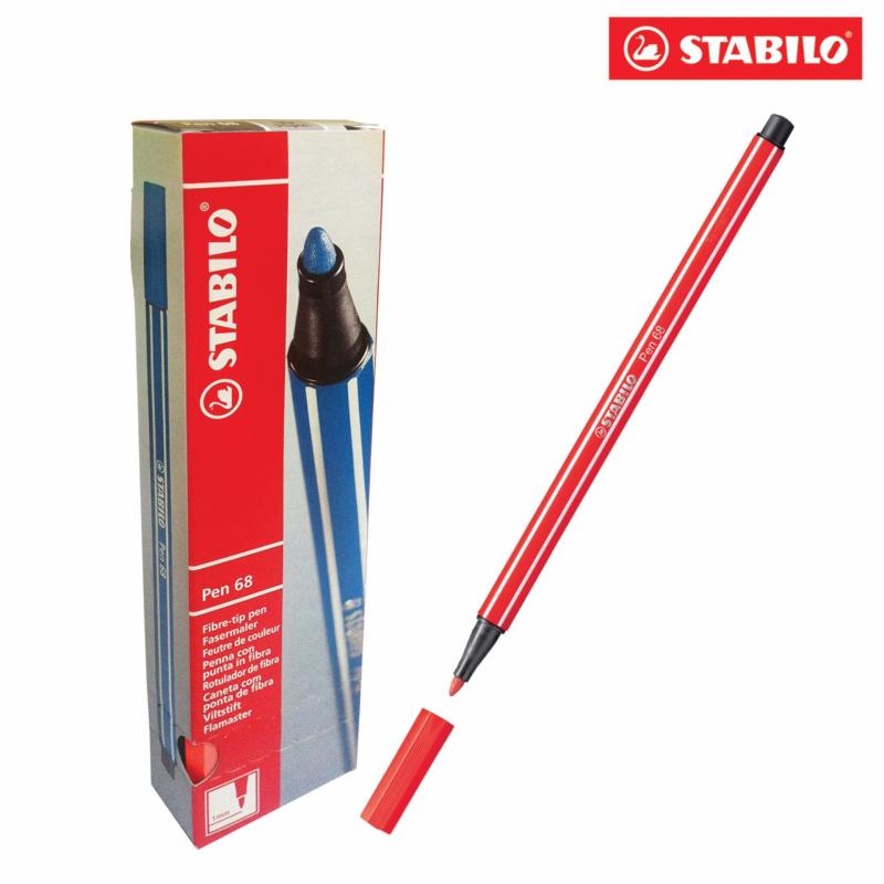 Mua Hộp 10 cây bút lông màu STABILO Pen 68 (nâu đậm)