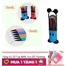 Mua Hộp 12 Bút Màu Nước MK0213 Cho Bé + Tặng 01 Sổ tay Milk Tea Dễ Thương