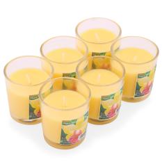 Trang bán Hộp 6 ly nến thơm votives hương sả chanh Miss Candle FtraMart FTM-NQM0413 (Vàng)