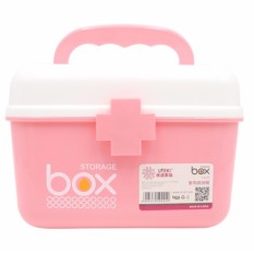 Cửa hàng bán Hộp đựng thuốc – mỹ phẩm đa năng cỡ to Box Storage 21x16x15cm (hồng) – BQ280-HONG