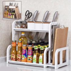 Kệ Đựng Đồ Nhà Bếp 2 Tầng Có Khe Cắm Dao Thớt – Kmart