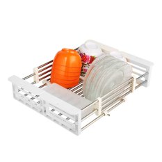 Kệ inox Prota loại lớn mới gác trên bồn rửa