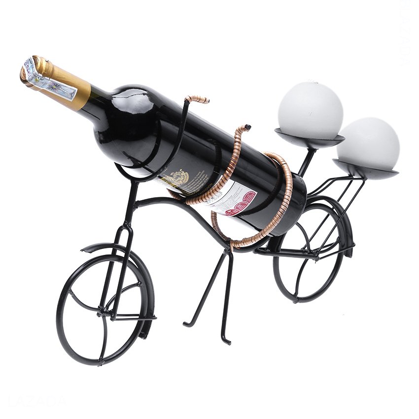 Kệ rượu hình xe đạp chở rượu Eden Living EDL-R013