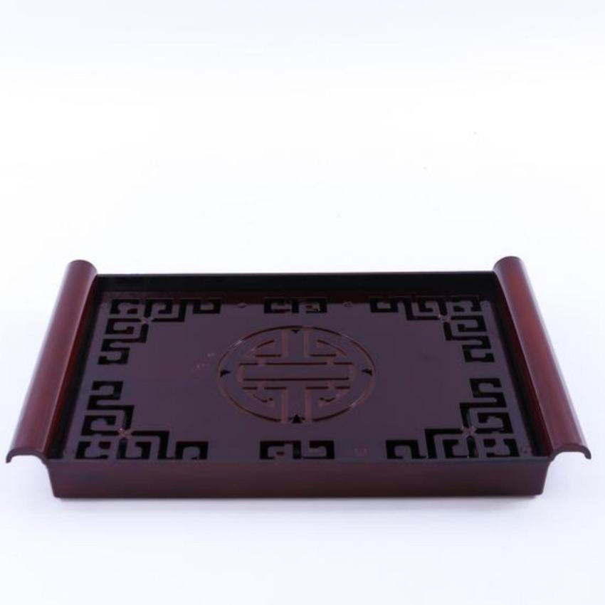 Hình ảnh Khay trà cuốn thư (Nâu)