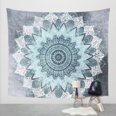 Makiyo 210*150 cm Lớn Mạn Đà La Bohemia In Hình Thảm Giường Đi Biển Thảm (Bông Tuyết)-quốc tế