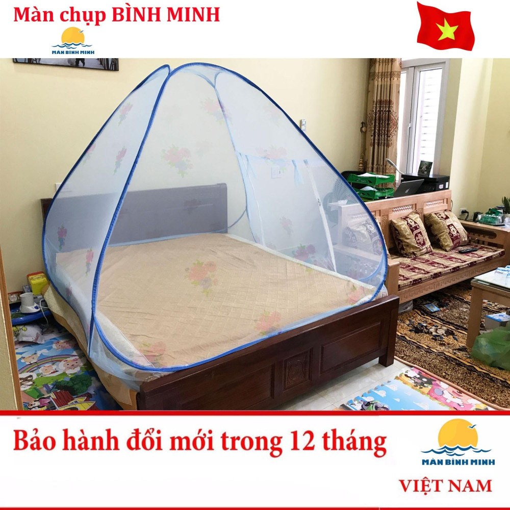 Màn chụp chống muỗi đi phượt loại 1 cửa 1m6 x 2m siêu bền - Hàng Việt Nam