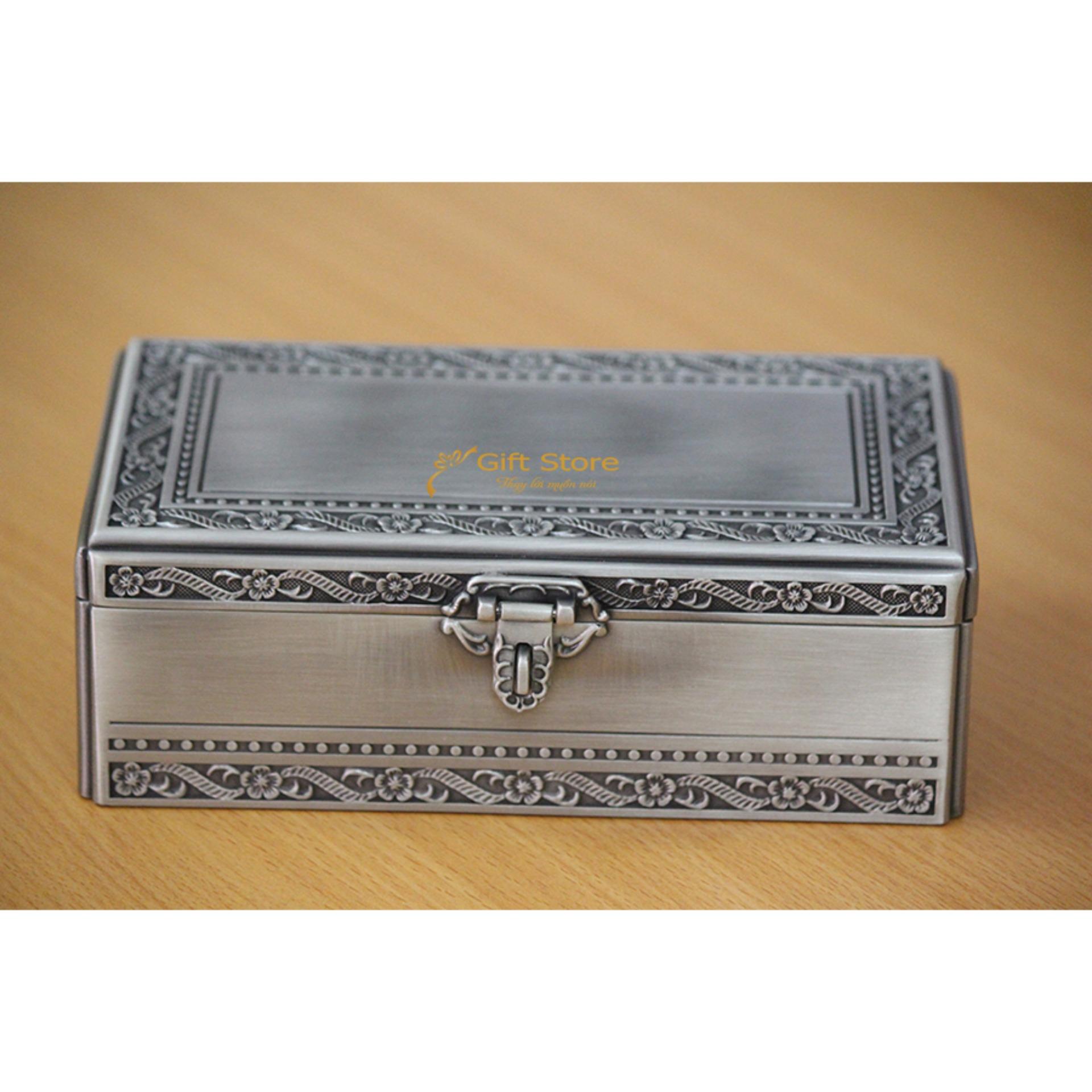 Mẫu hộp đựng đồ trang sức cá nhân bằng kim loại được làm với nguyên liệu hợp kim kẽm cao...