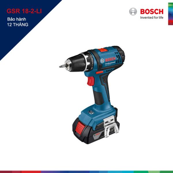 Máy khoan và vặn vít dùng pin Bosch GSR 18-2-LI (Xanh)