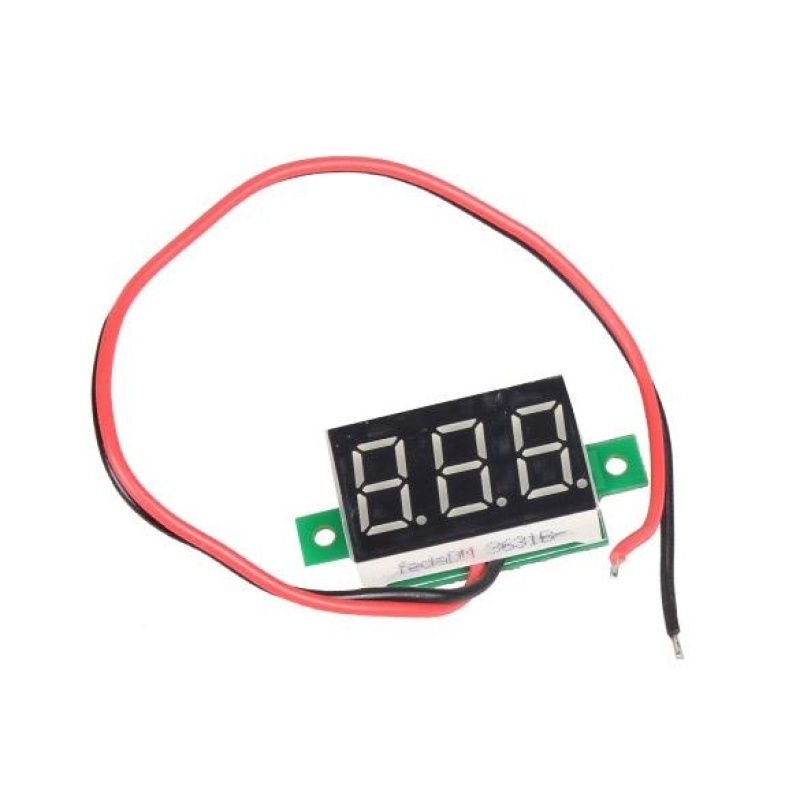 Bảng giá Mua Mini DC 2.5-30V Red LED Panel Voltage Meter 3-Digital Display
Voltmeter - intl