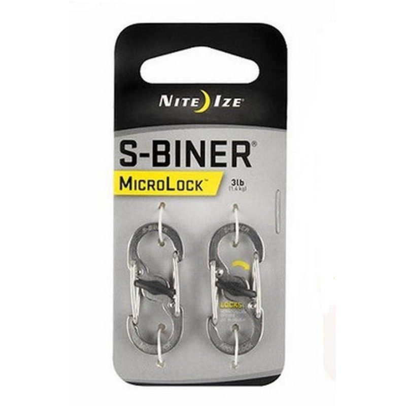 Móc treo chìa khóa Nite Ize S-Biner MicroLock (Bạc)