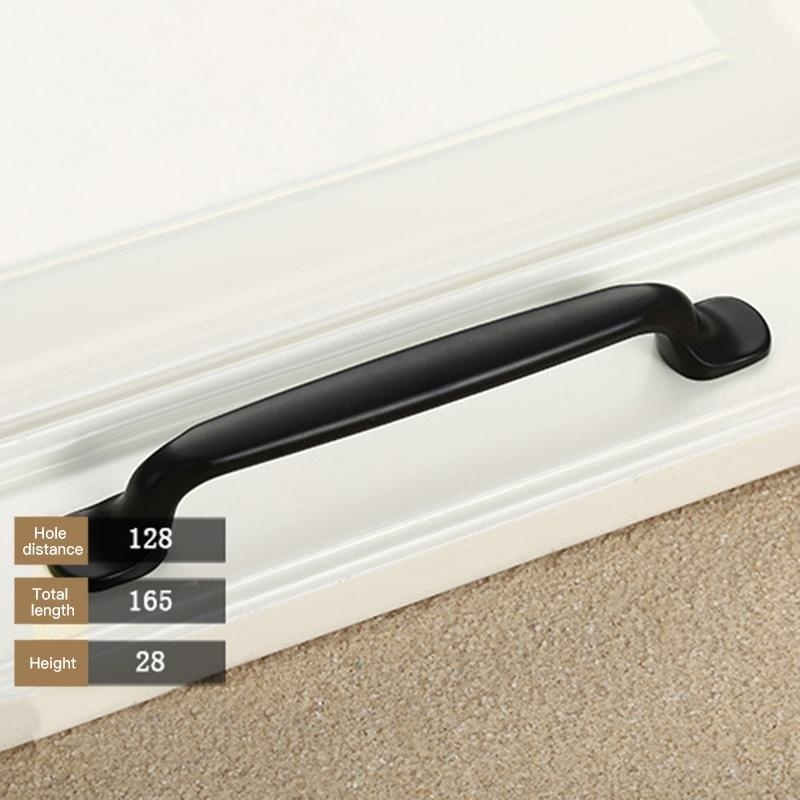 Bảng giá Mua Modern Simple Classic Cabinet Drawer Dresser Cupboard Door Pull Handle Matte Black Finish Specification:009-96 - intl