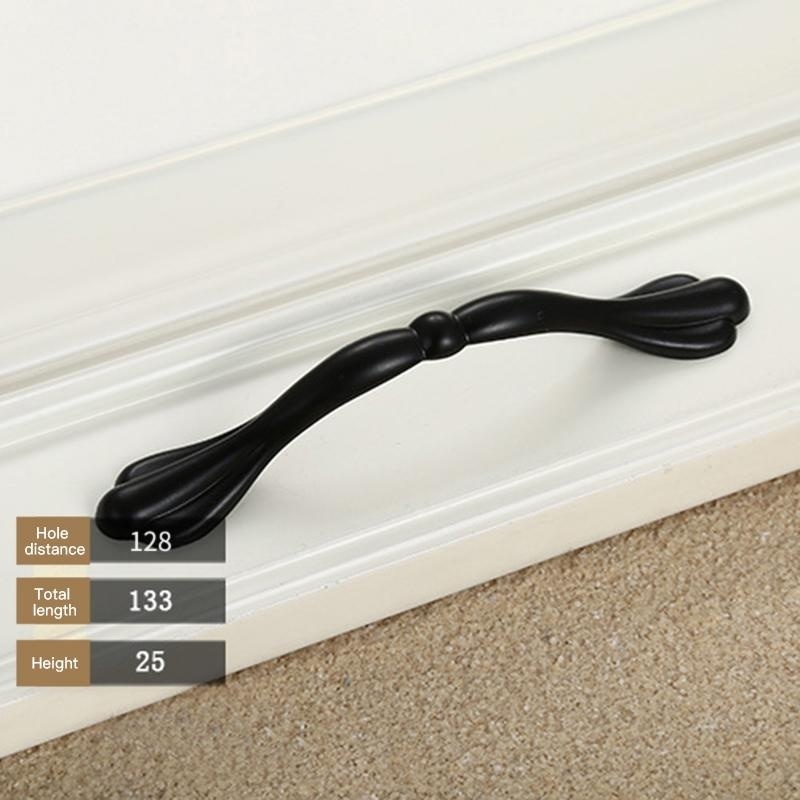 Bảng giá Mua Modern Simple Classic Cabinet Drawer Dresser Cupboard Door Pull Handle Matte Black Finish Specification:Z3-96 - intl