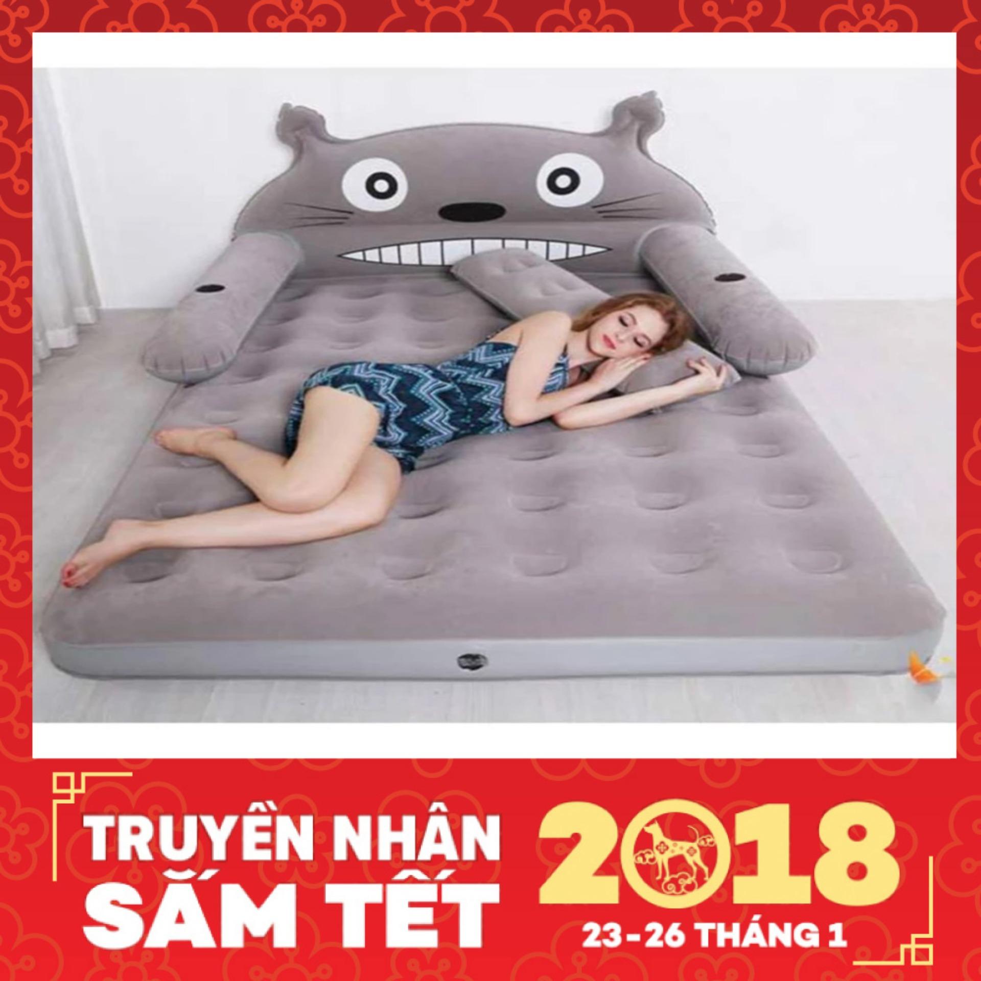 Bộ giường hơi cao cấp hình TOTORO_(Tặng kèm bơm) - Kmart