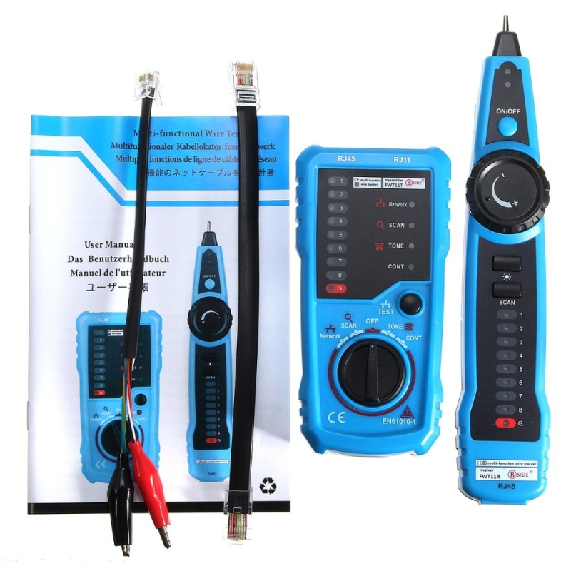 Bảng giá Mua Network LAN Ethernet Phone Telephone Cable Tester Wire Tracker RJ45 RJ11 Finder - intl
