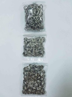 Nút bấm sắt 8 chấu, 9,5mm (100 nút / bịt)