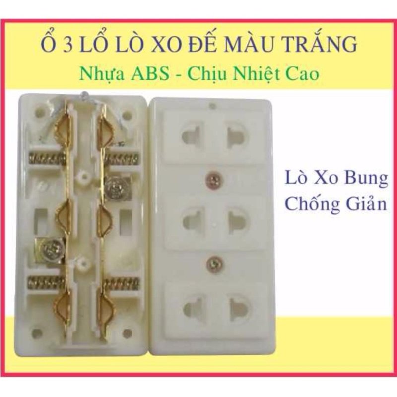 Bảng giá Mua Ổ Cắm Điện - 3 Đôi 2 Chấu - Faco