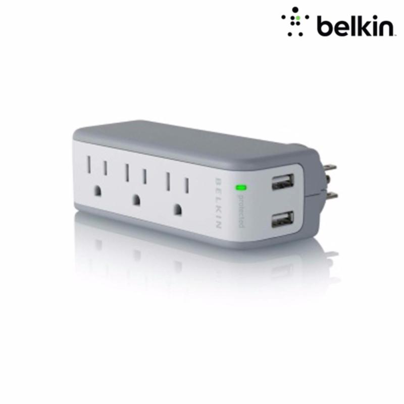 Bảng giá Mua Ổ cắm điện 3 lỗ tích hợp đầu sạc 2 USB 1A Belkin BZ103050thTVL