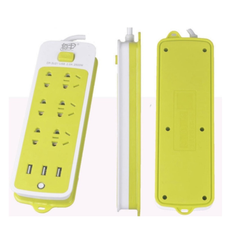 Bảng giá Mua Ổ cắm điện Power Strip 6 giắc cắm, 3 cổng USB hiện đại nhất