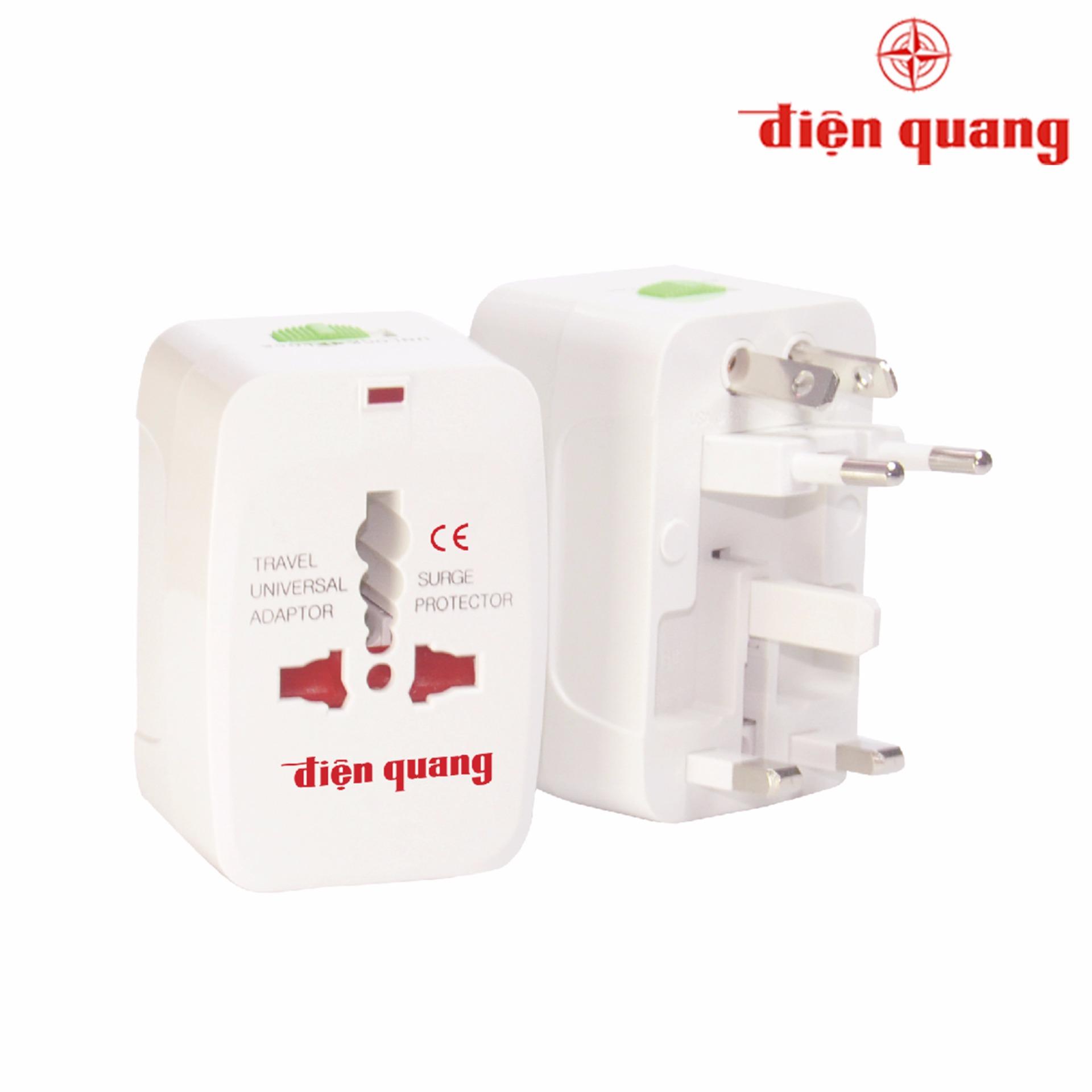 Ổ cắm du lịch Điện Quang ĐQ ESK TV01 (Trắng)