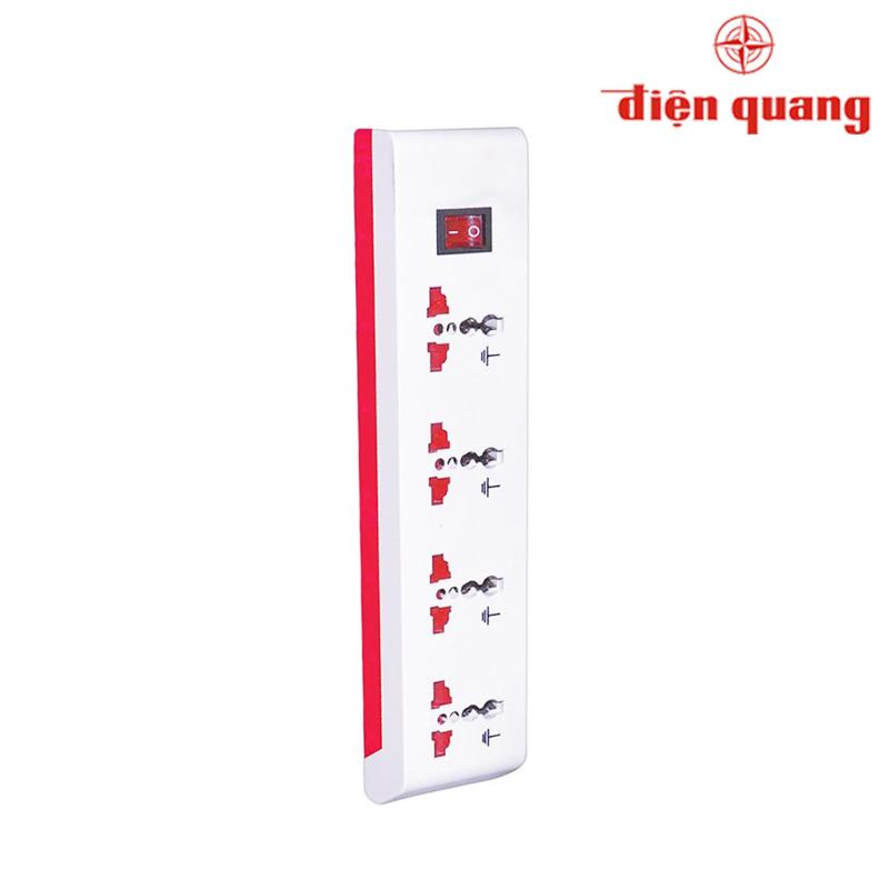 Bảng giá Ổ Cắm Thân Trong Suốt 4 Lỗ 3 Chấu, Dây Dài 2m ĐQ ESK 2W OA104A