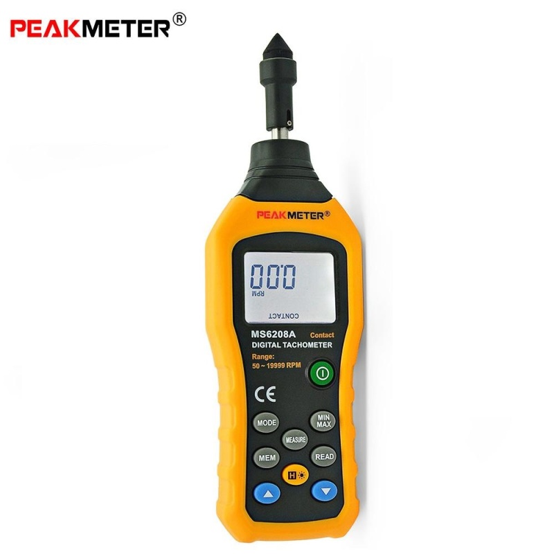 Bảng giá PEAKMETER MS6208A Contact Type Digital Tachometer Meter High Performance 50 - 19999RPM - intl