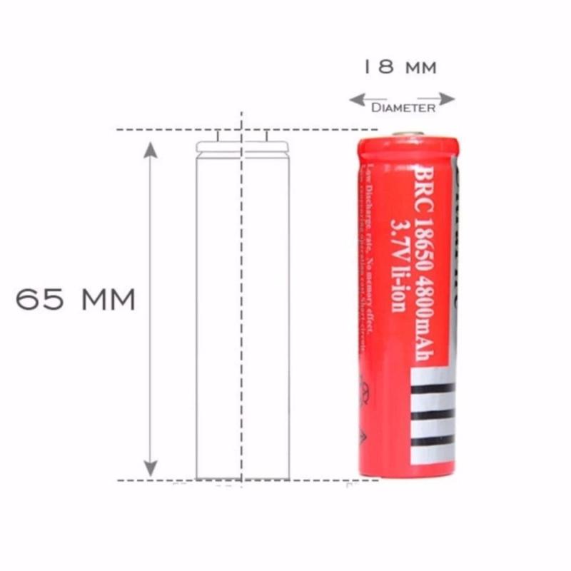 Bảng giá Pin sạc li-ion 18650 - 7800mAh 3.7V (dùng cho đèn pin, quạt mini sạc,...)