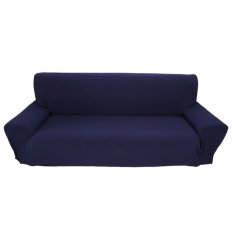 Nguyên chất Co Giản Sofa Slipcovers Giá Rẻ Nhất Vỏ Gối Thú Cưng Ghế Có 3 chỗ ngồi (Xanh Dương) -quốc tế