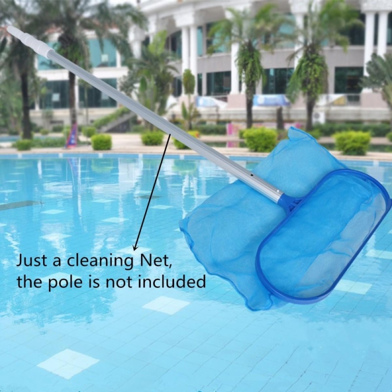 Swimming Pool Spa Hot Tub Pond Surface Leaf Skimmer Net Professional Tool Blue - intl