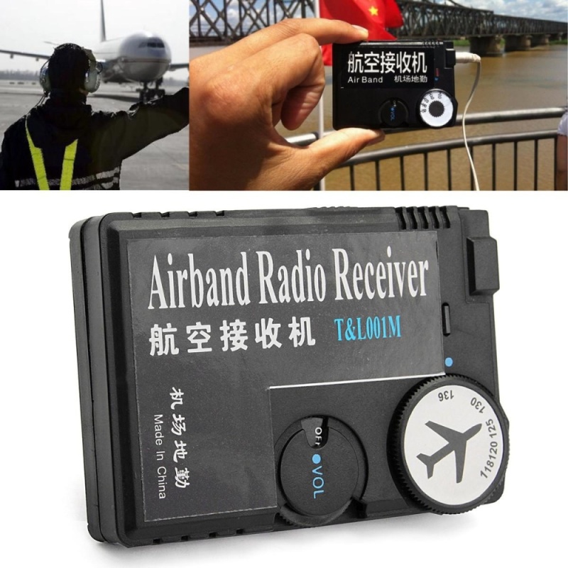 Bảng giá Mua T&L001 118MHz-136MHz AAA Plastic Black Air Band Radio Aviation Band Receiver - intl