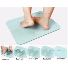 Thảm cứng siêu thấm hút và cực nhanh khô 60x39x0.9cm (Xanh)